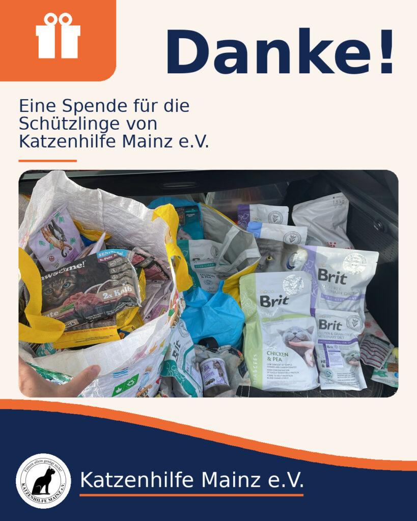 Danke für die Spende!
