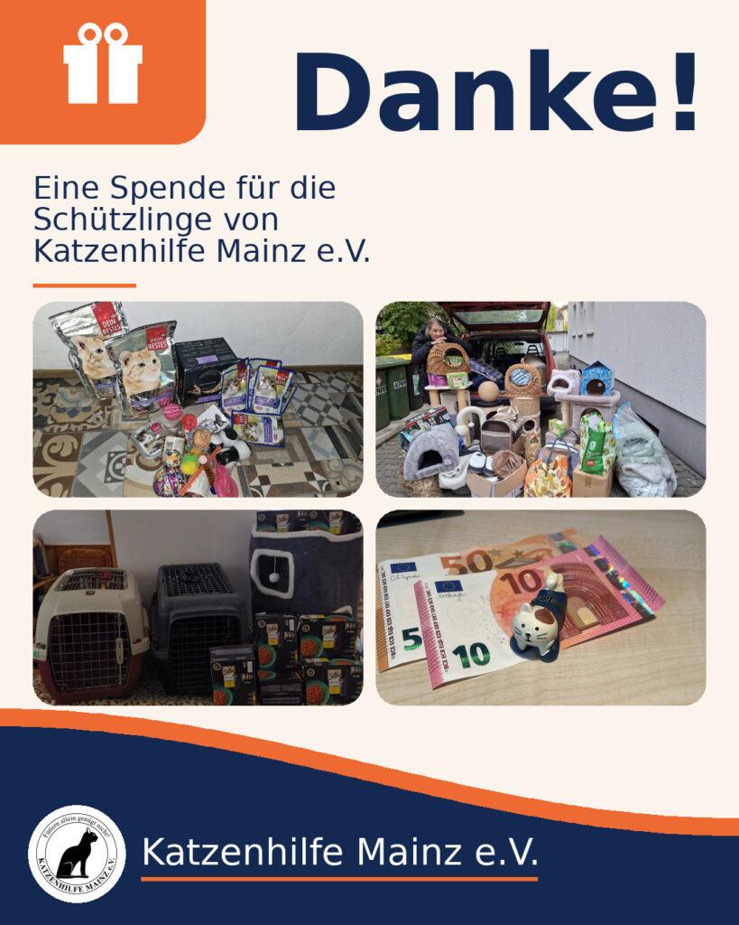 Danke für die zahlreichen Spenden